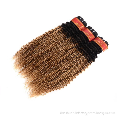 Huashuo Free Shipping Unprocessed Brazilian Kinky Wave Bulk Virgin Hair Extension Weft Soft Kinky Twists Curly Hair